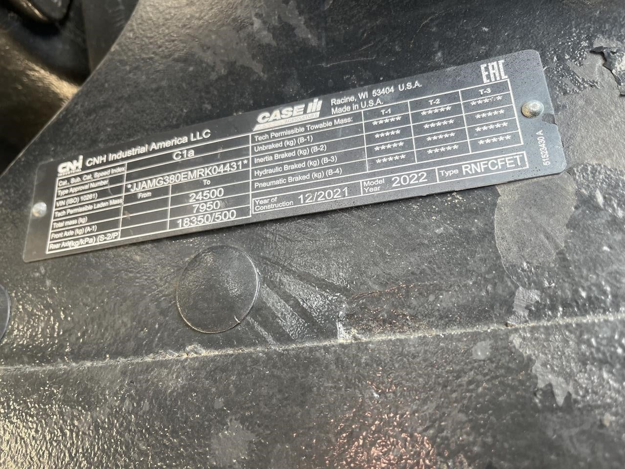 2022 Case Ih MAGNUM 380 ROWTRAC CVX